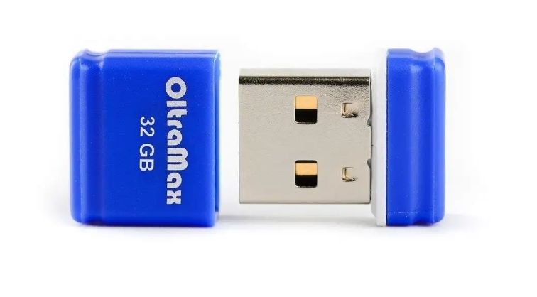 USB Flash накопитель OltraMax 50 32 ГБ, синий детальное изображение - 2