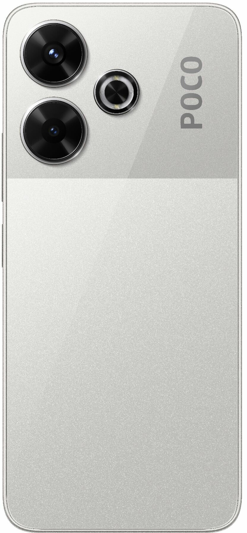 Смартфон Xiaomi POCO M6 256 ГБ, Серебристый, Dual nano-SIM детальное изображение - 3