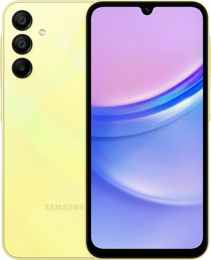 Смартфон Samsung Galaxy A15 4G 6/128 ГБ, Желтый, Dual nano-SIM №1