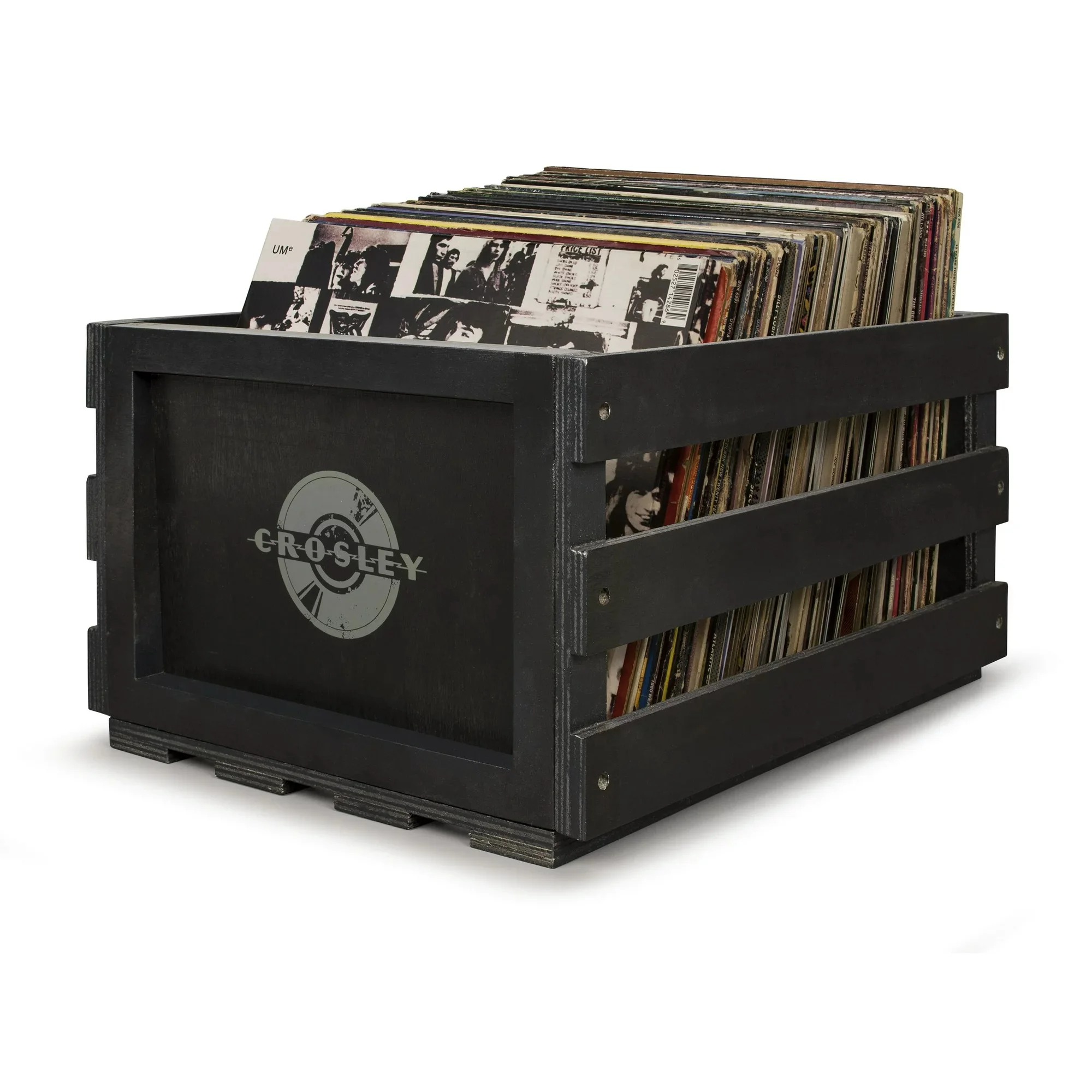 Ящик для хранения винила Crosley Record Storage Crate, Черный детальное изображение - 1