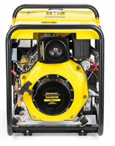 Генератор дизельный с воздушным охлаждением CHAMPION DG3601E, открытый, 2.7 кВт, Желтый детальное изображение - 10