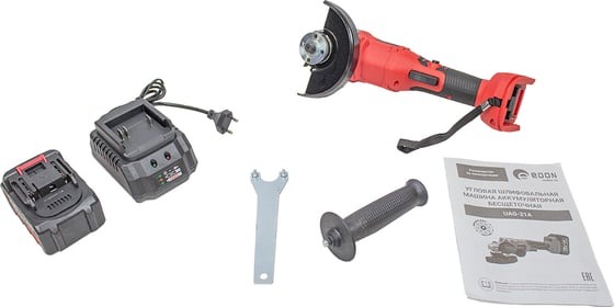 Машина шлифовальная угловая EDON UAG-21A 22685, 125 мм, 8000 об/мин детальное изображение - 10