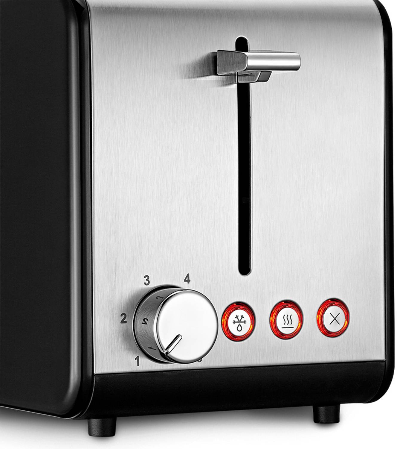 Тостер Kitfort КТ-2058, Черный детальное изображение - 2