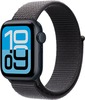 Умные часы Apple Watch SE 3 40 мм, GPS, Midnight Aluminium Case with Dark Gray Sport Loop, Полуночный черный/Темно-серый вариант - 1