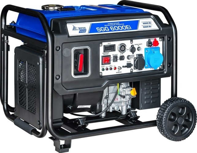 Генератор бензиновый ТСС SGG 6000Ei 060059, 6 кВт, Синий детальное изображение - 3