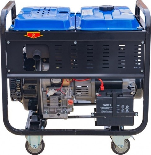 Генератор дизельный с воздушным охлаждением ТСС SDG 6000EH3A 077016, открытый, 6 кВт, Синий детальное изображение - 2