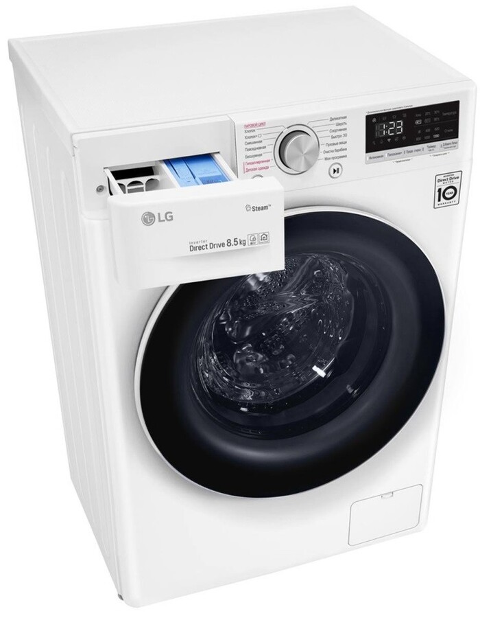 Стиральная машина LG AI DD F4V5VS0W, Белый №4