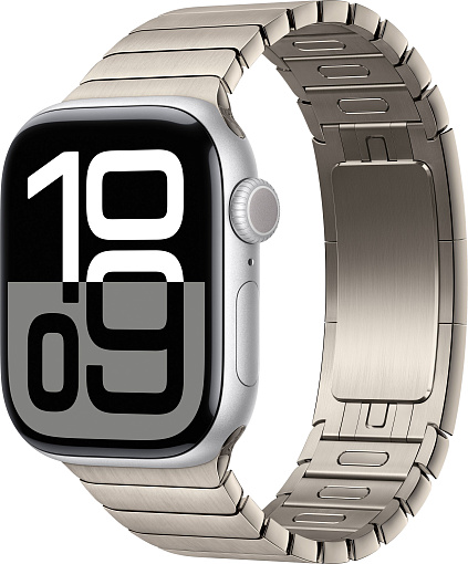 Умные часы Apple Watch Series 10 42 мм, Silver Aluminum Case with Natural Link Bracelet детальное изображение - 1