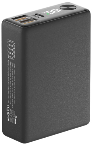 Внешний аккумулятор Olmio QX-10 (044461), 10000 мАч, Графитовый детальное изображение - 1