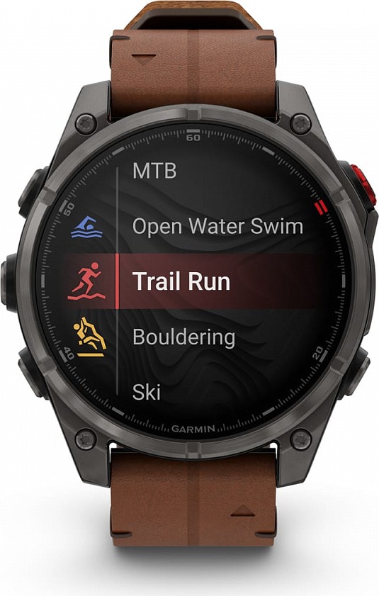 Смарт-часы Garmin Fenix 8 Pro AMOLED DLC, 51 мм, угольно-серый, черный силиконовый ремешок детальное изображение - 6