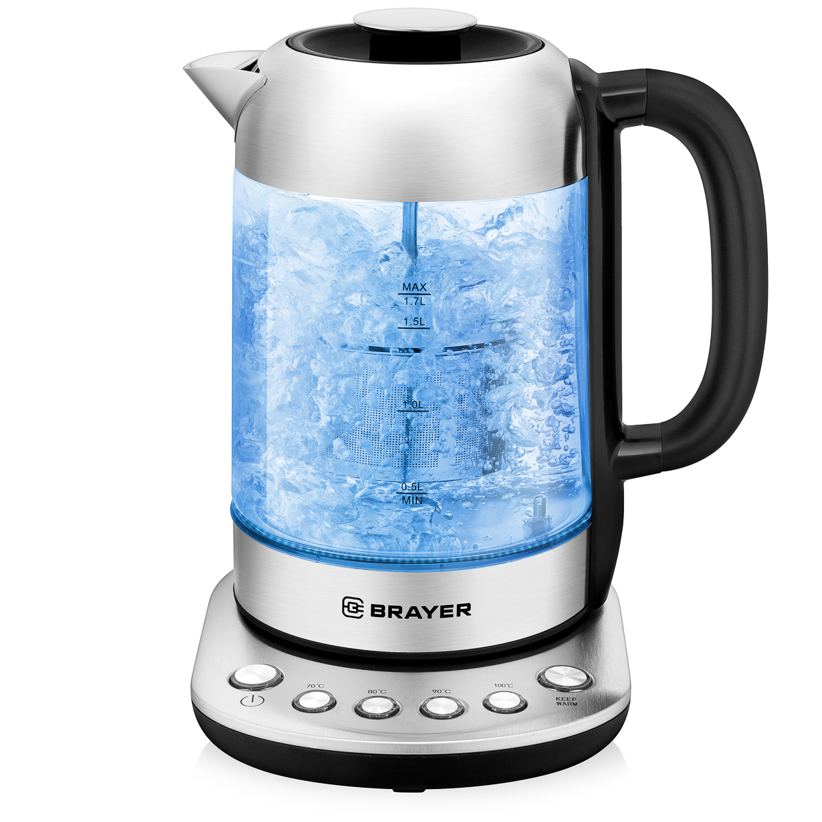 Электрический чайник Brayer BR1028 1.7 л, Серебристый детальное изображение - 6