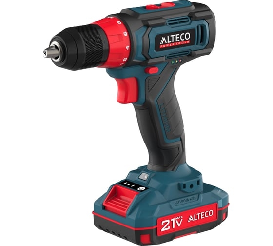 Аккумуляторная дрель шуруповерт ALTECO CD 21-35, 21 В, 35 Нм, 2 А·ч, 73508 детальное изображение - 1