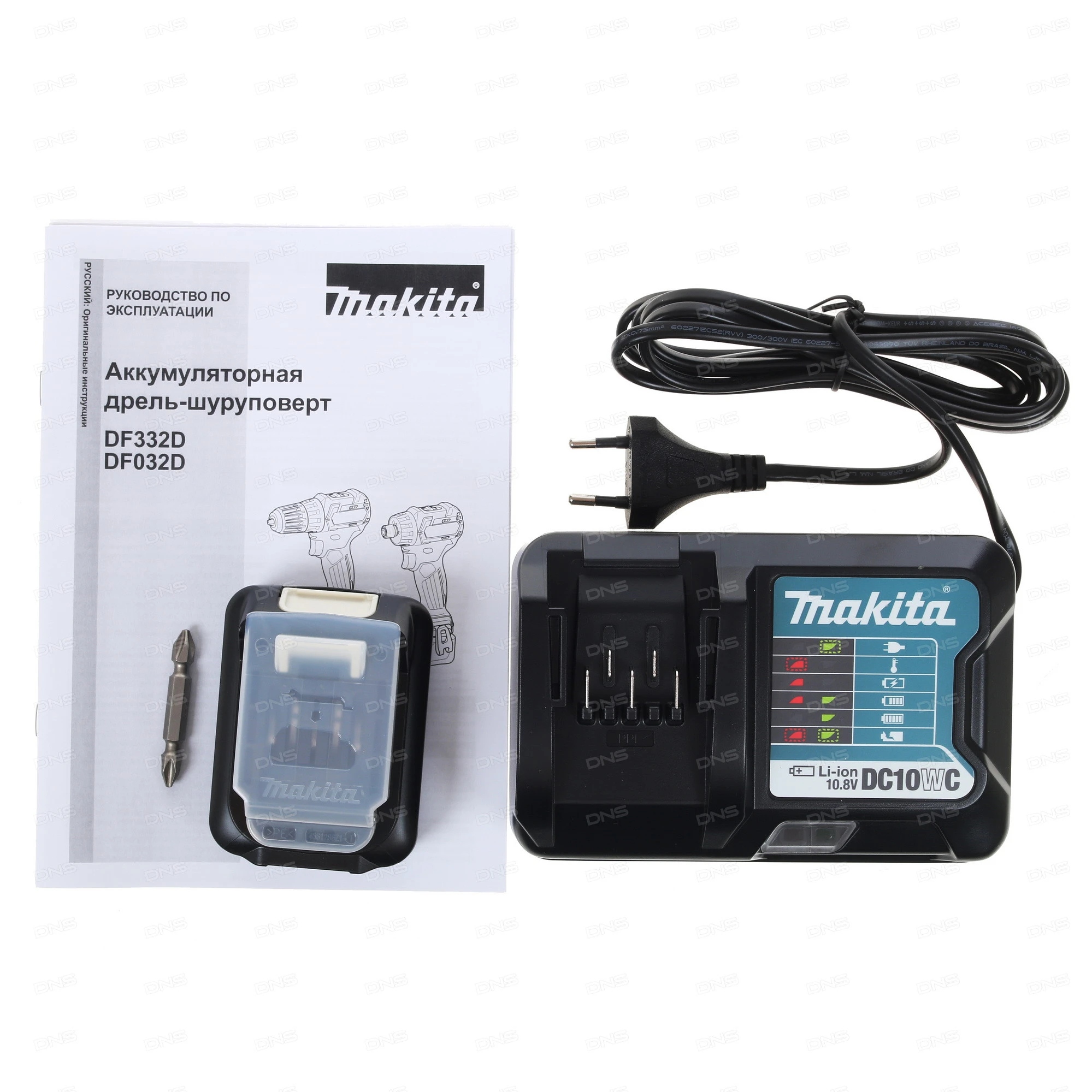 Аккумуляторная дрель-шуруповерт Makita DF032DWAE, 10.8 В, 35 Нм, 2 А·ч детальное изображение - 4
