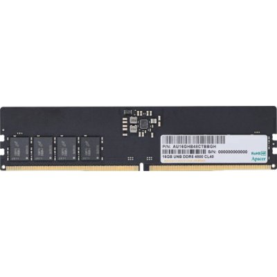 Оперативная память Apacer DDR5 4800MHz, AU16GHB48CTBBGH, 16 Гб детальное изображение - 1