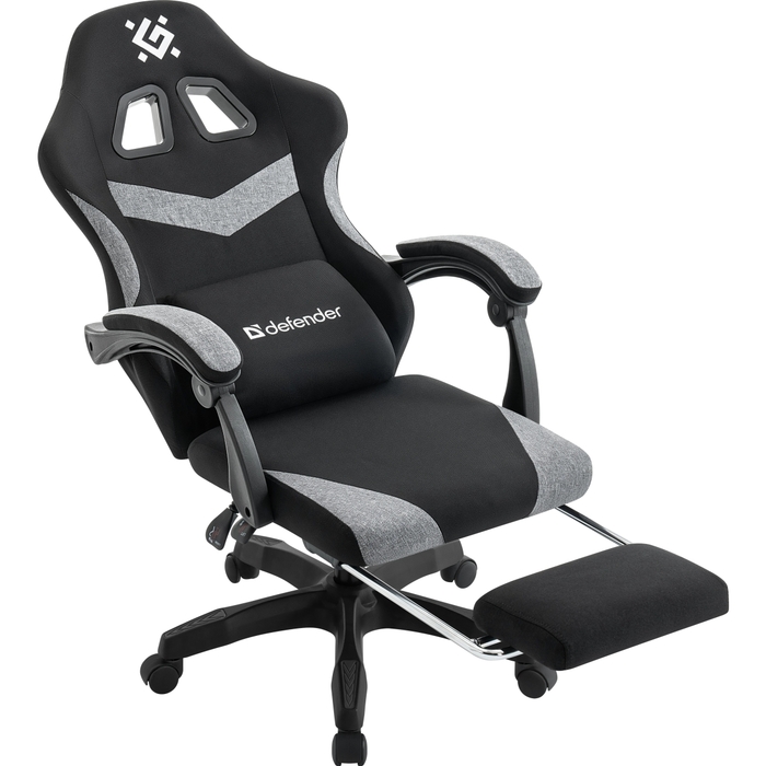 Игровое кресло Defender Runa PRO, Черный/Серый №6