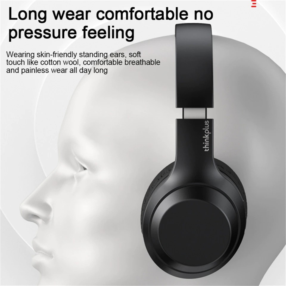 Наушники накладные Lenovo TH10, Черный детальное изображение - 6
