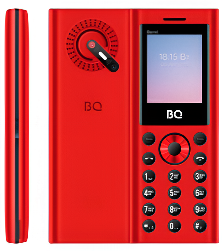 Мобильный телефон BQ 1858 Barrel, 32 Мб, Красный/Черный, Mini-SIM детальное изображение - 2