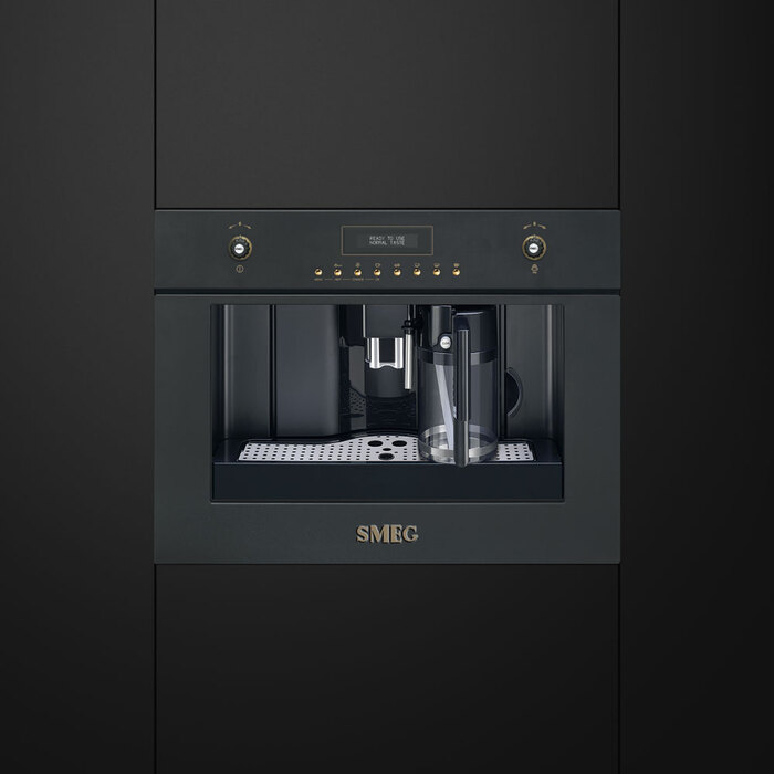 Встраиваемая автоматическая кофемашина Smeg CMS8451A, Черный №2