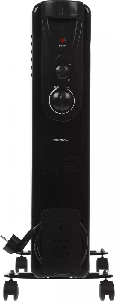 Масляный радиатор Centek CT-6202, Черный №4