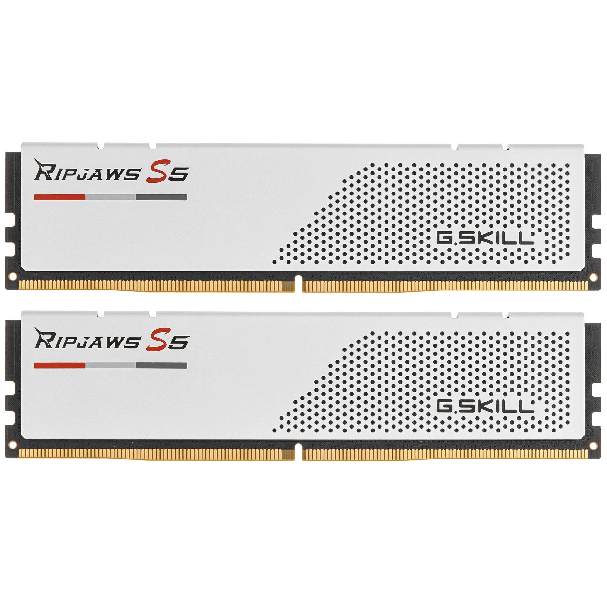 Оперативная память G.Skill Ripjaws S5 DDR5 6000MHz, F5-6000J3040G32GX2-RS5W, 2x32 Гб KIT, 64 Гб детальное изображение - 1