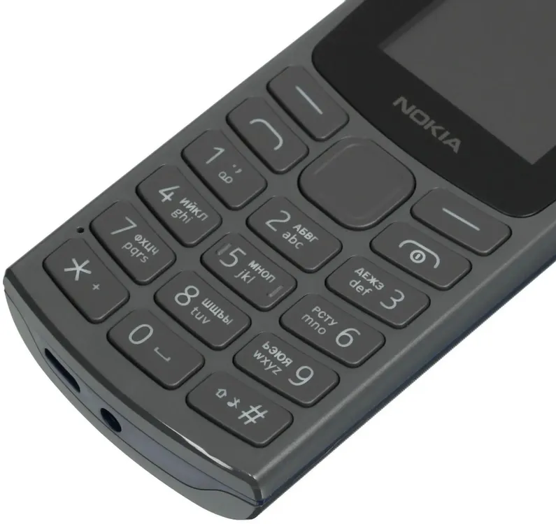 Мобильный телефон Nokia HMD 105 (2024) TA-1557DS, 48 Мб, Черный, Dual micro-SIM детальное изображение - 3