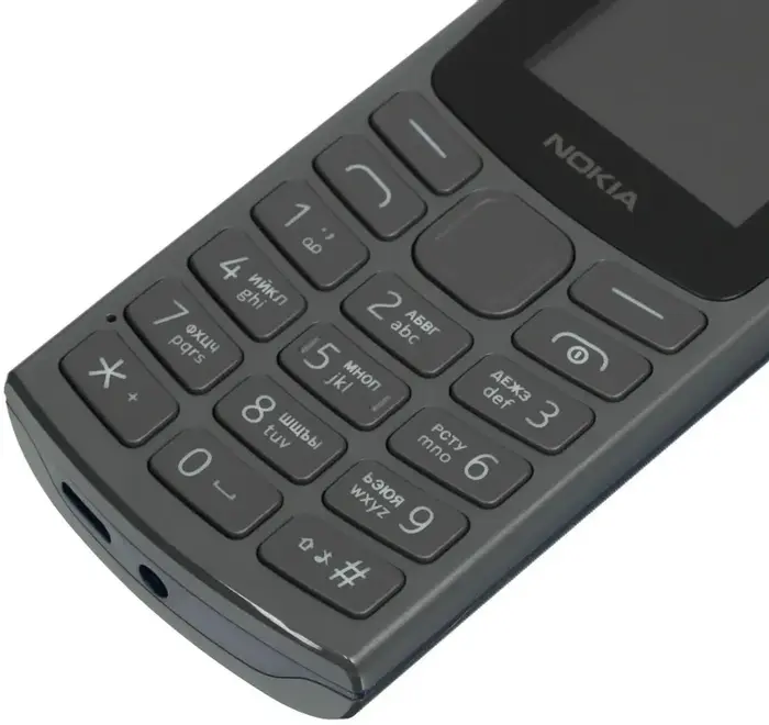 Мобильный телефон Nokia HMD 105 (2024) TA-1557DS, 48 Мб, Черный, Dual micro-SIM №3
