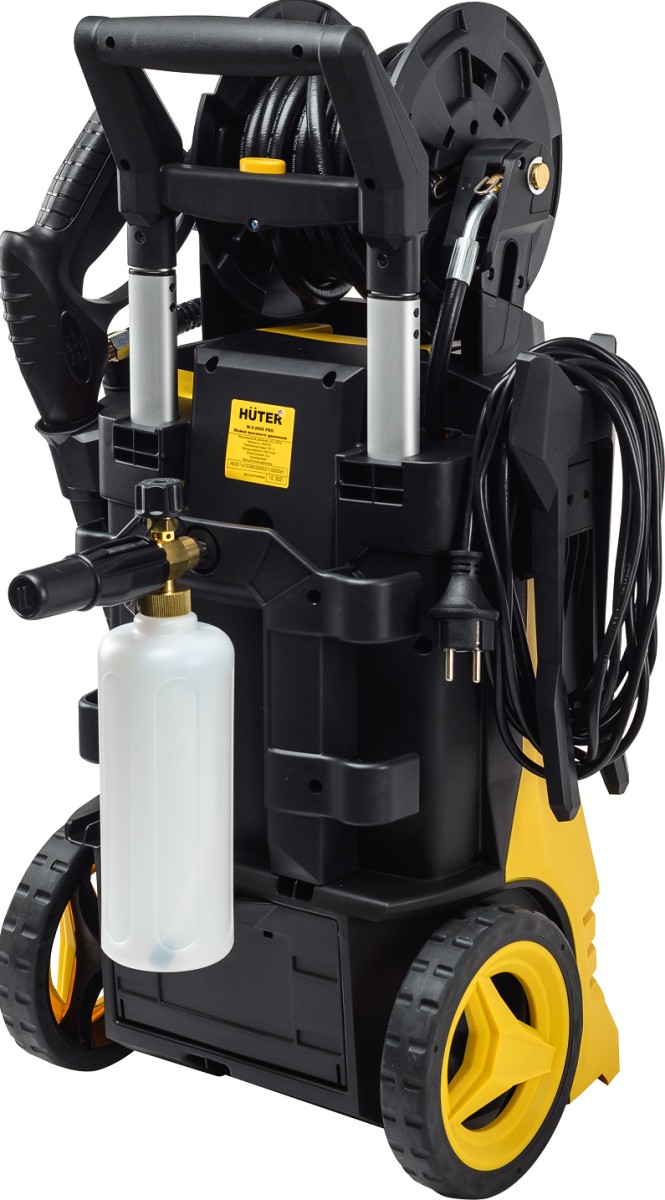 Мойка высокого давления HUTER W-5-2600 PRO, 2.6 кВт, 210 бар, Желтый/Черный детальное изображение - 4