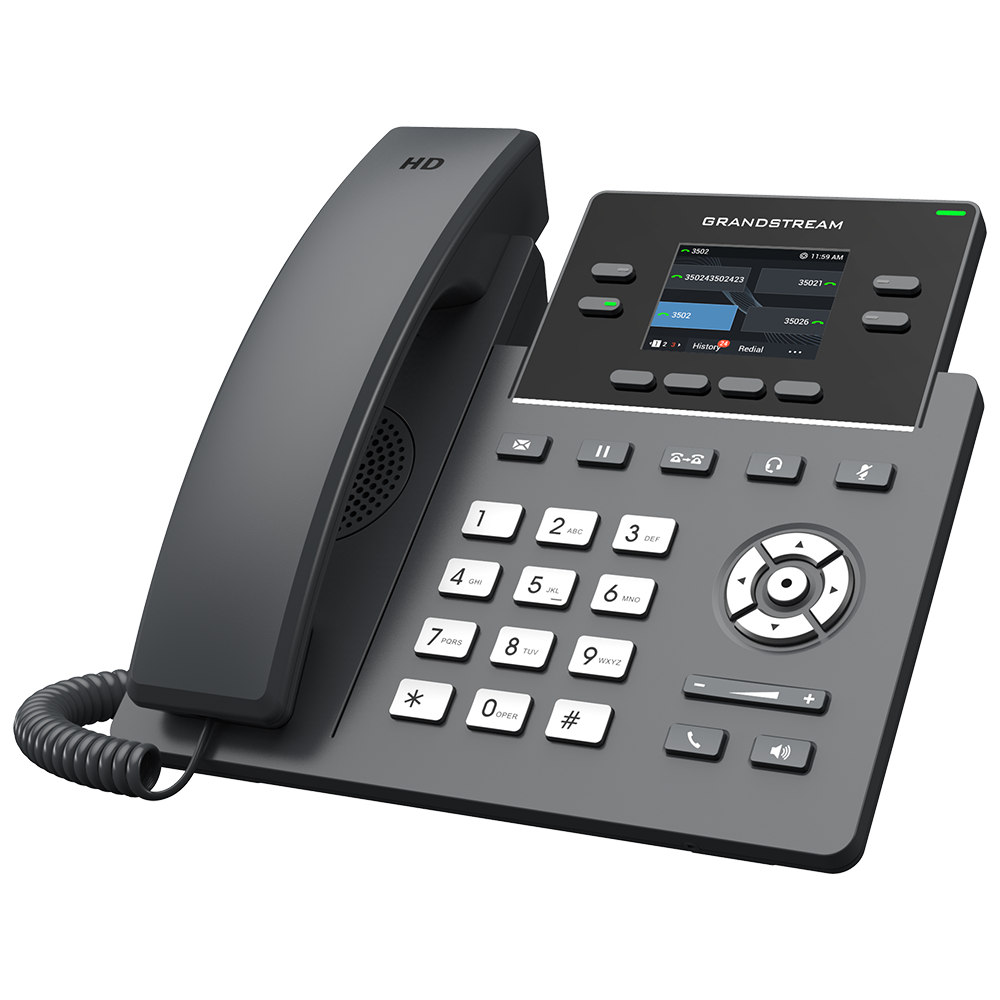 VoIP-телефон Grandstream GRP2612P, Черный детальное изображение - 1