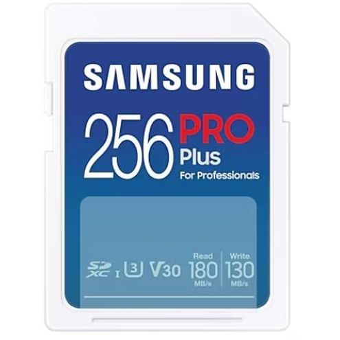 Карта памяти Samsung PRO Plus MicroSD + SD адаптер (MB-SD256S), 256 Гб детальное изображение - 1