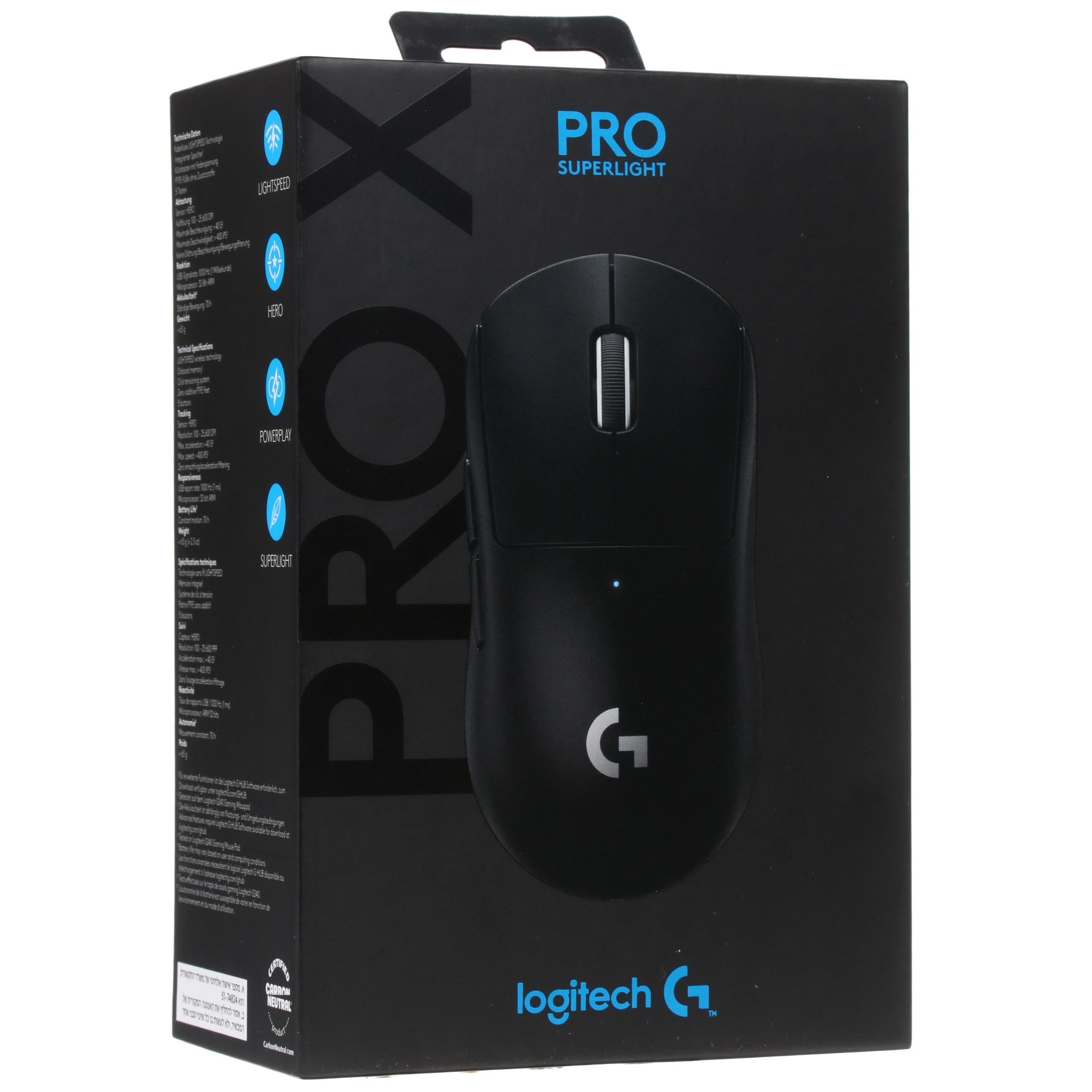 Мышь Logitech G Pro X Superlight, Черный детальное изображение - 8