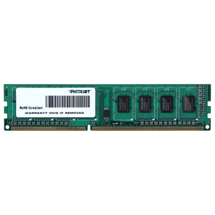Оперативная память Patriot Signature Line DDR3 1600MHz, PSD34G1600L81, 4 Гб детальное изображение - 1