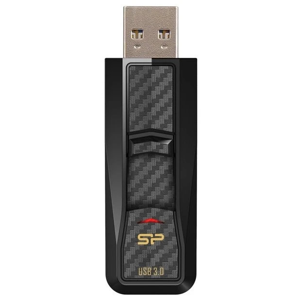 USB Flash накопитель Silicon Power Blaze B50 (SP128 ГБUF3B50V1K) 128 ГБ, черный детальное изображение - 1