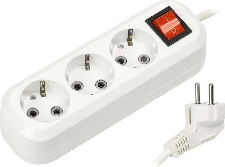 Сетевой удлинитель SmartBuy SBE-16-3-15-ZS, 15 м, Белый детальное изображение - 1
