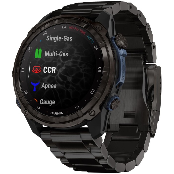 Смарт-часы Garmin Descent Mk3i, 51 мм, Carbon Gray DLC Titanium / DLC Titanium Band, Черный №2
