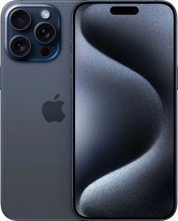 Смартфон Apple iPhone 15 Pro Max 1 ТБ, Синий титан, Dual eSIM №1