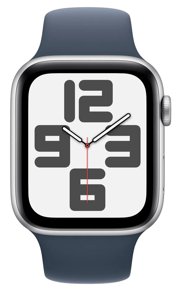 Умные часы Apple Watch Series SE 2023 40 мм Silver Aluminum Case with Storm Blue Sport Band, Серебристый №2