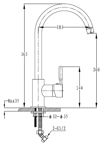 Смеситель Florentina Alfa детальное изображение - 2