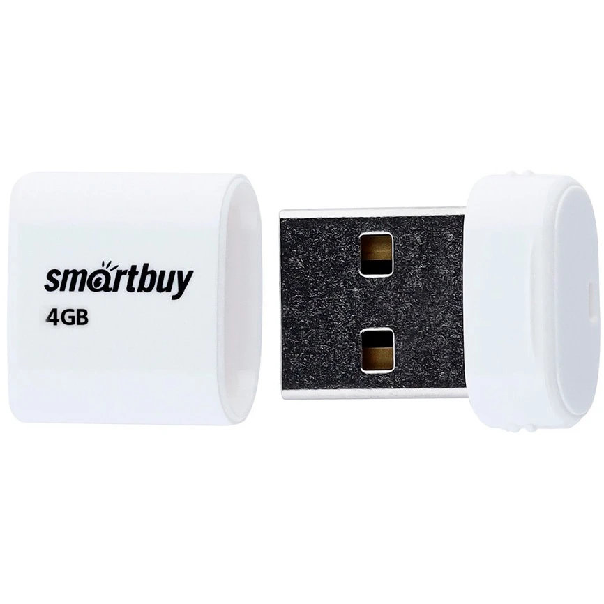 USB Flash накопитель SmartBuy Lara (SB4 ГБLara-W) 4 ГБ, белый детальное изображение - 1