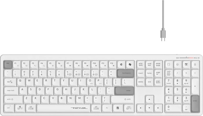 Клавиатура A4Tech Fstyler FBX55C, Белый №5