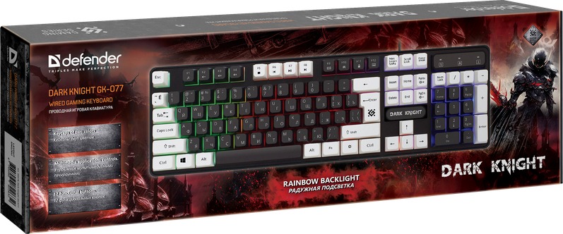 Клавиатура Defender Dark Knight GK-077, 45077, Черный детальное изображение - 6