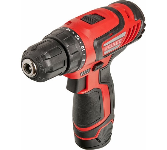 Аккумуляторная дрель-шуруповерт Felisatti ДА-12ЭР (кейс, 1,5 Ач) 595.5.2.10, 2 акб, 30 Нм, 12 В детальное изображение - 1