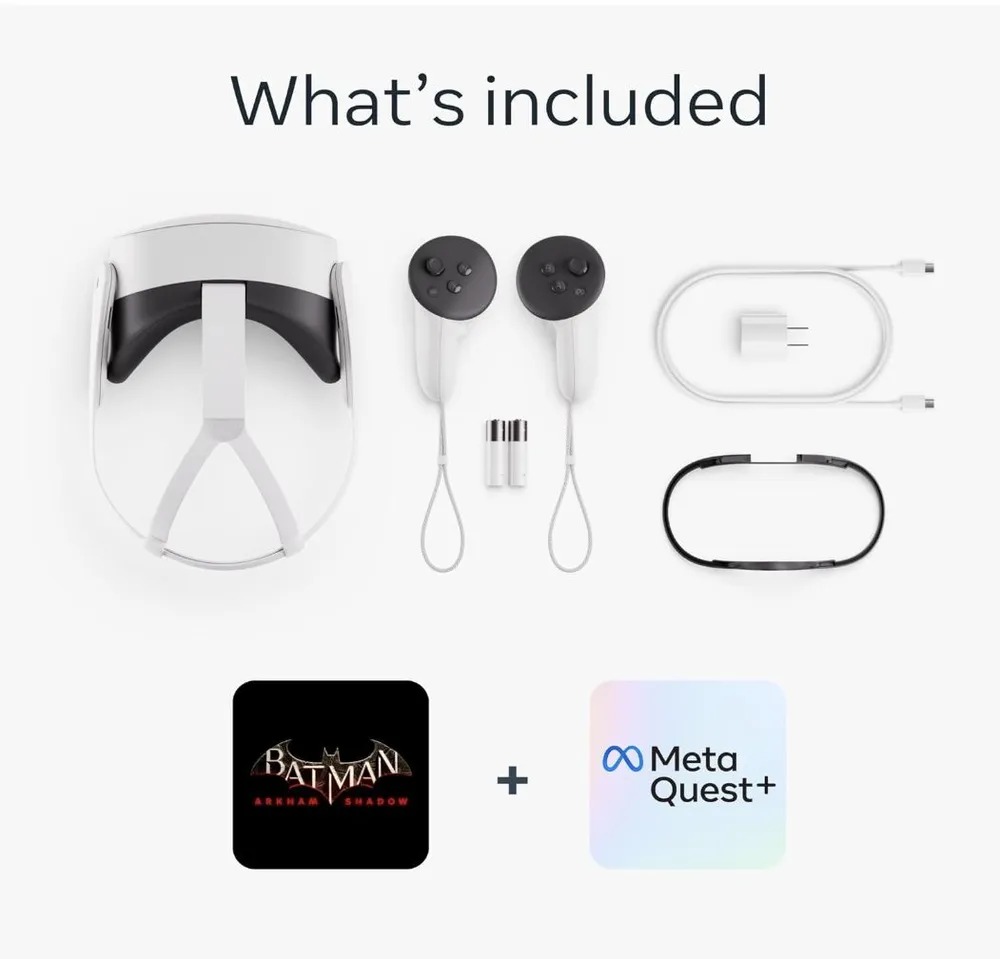 Шлем виртуальной реальности Oculus Quest 3s, 256 Гб, с игрой Batman: Arkham Shadow, Белый детальное изображение - 6