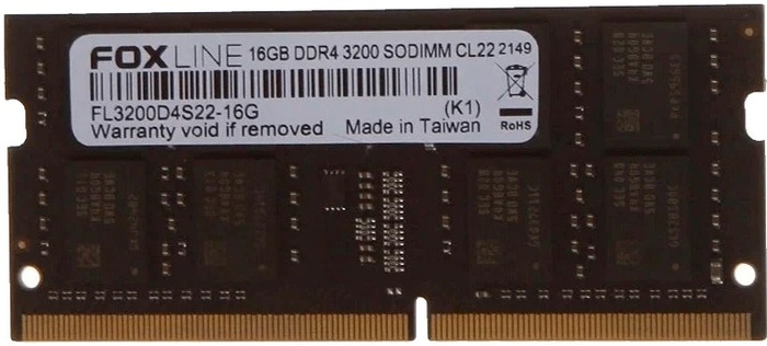 Оперативная память Foxline SO-DIMM DDR4 2666MHz, FL2666D4S19S-16G, 16 Гб №2