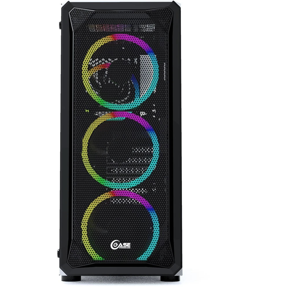 Корпус Powercase Mistral Z4 Mesh LED, Черный детальное изображение - 2