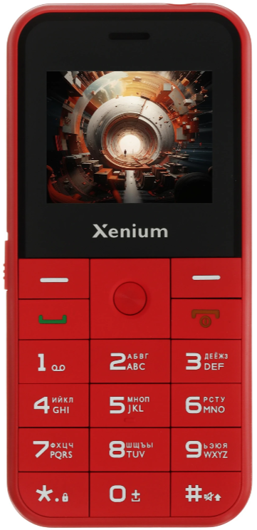 Мобильный телефон Xenium X718, 32 Мб, Красный, Dual micro-SIM детальное изображение - 1