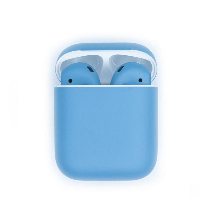Беспроводные наушники Apple AirPods 2, Матовый голубой детальное изображение - 2