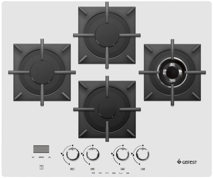 Газовая варочная панель Gefest PVG 2231-03 P32, Белый детальное изображение - 1