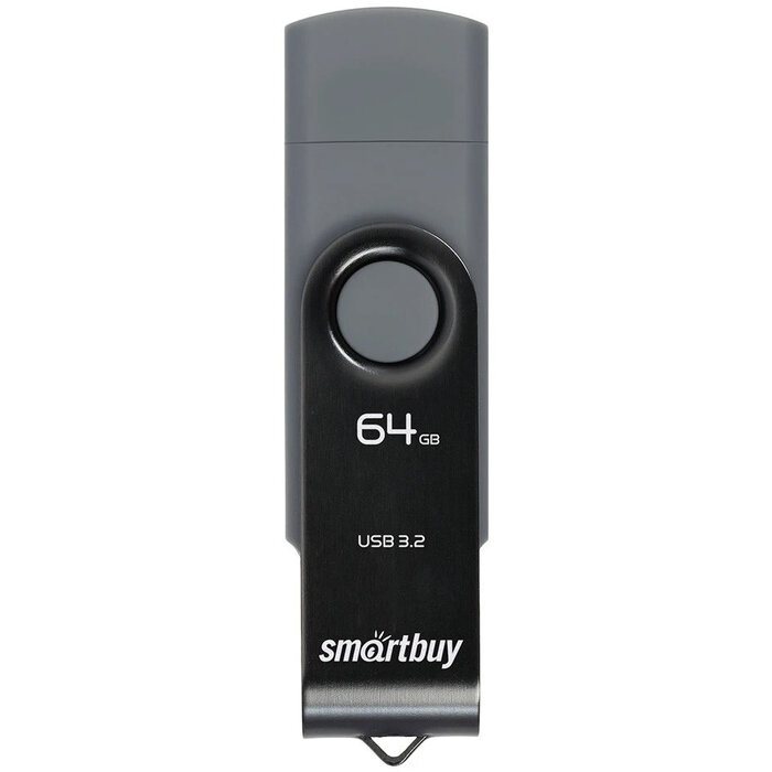 USB Flash накопитель SmartBuy Twist Dual (SB064 ГБ3DUOTWK) 64 ГБ, черный №1
