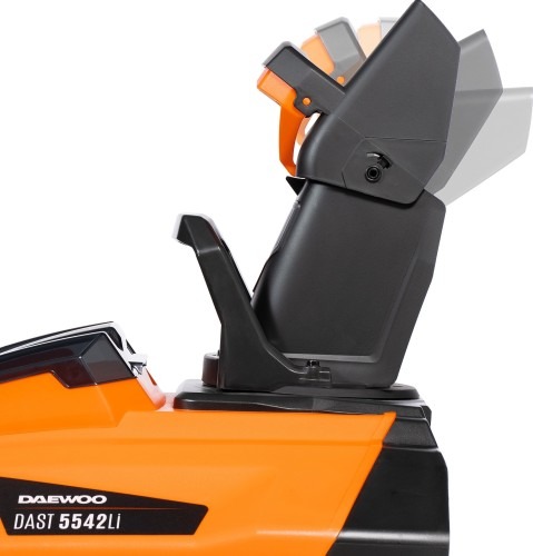 Снегоуборщик аккумуляторный Daewoo DAST 5542LiSET DAST 5542Li SET, 42 В, Оранжевый/Серый детальное изображение - 8