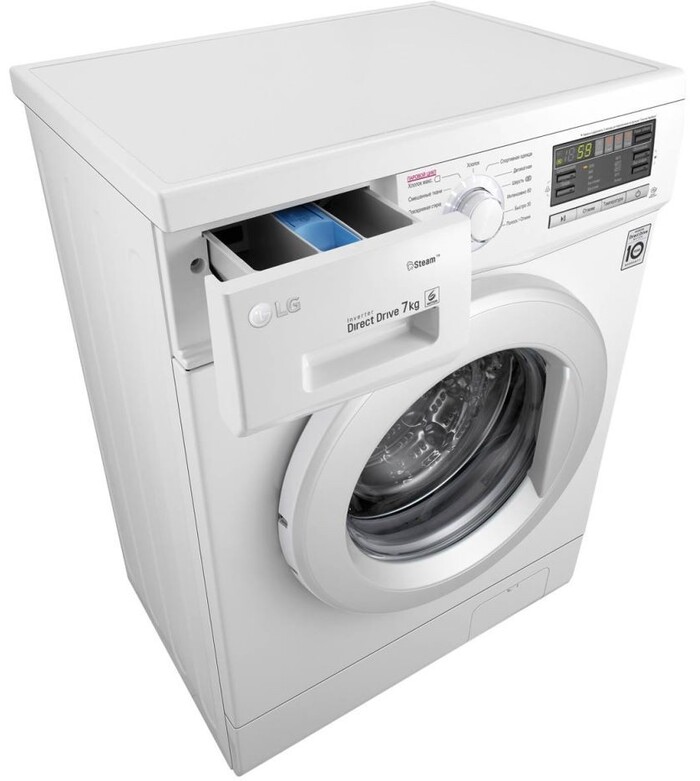 Стиральная машина LG F1296HDS0, Белый №5
